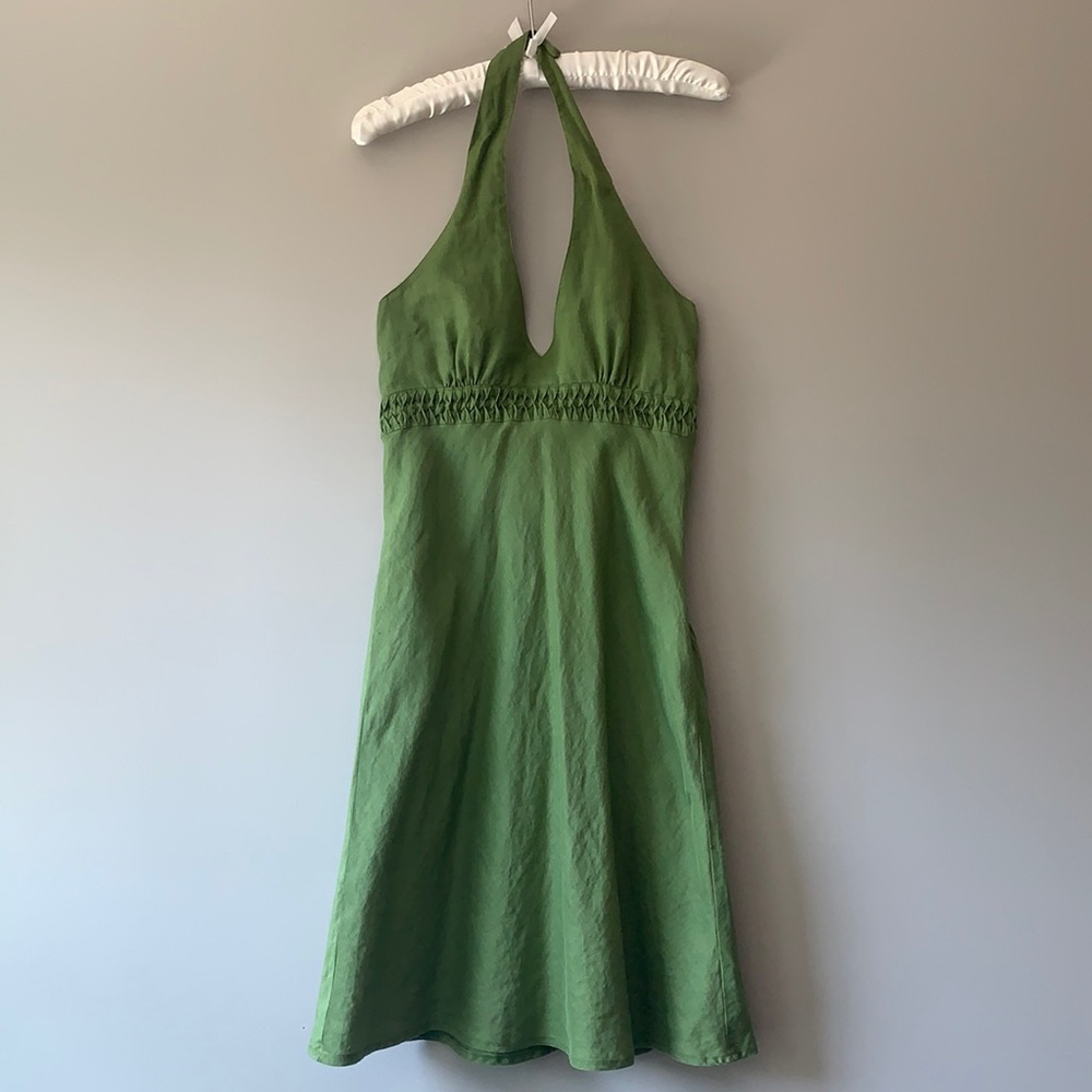 Soho Clothing Linen Halter Dress